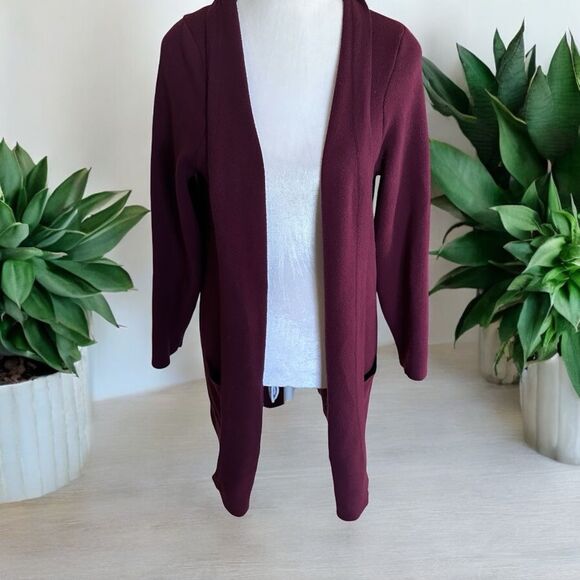 Torrid Burgundy Open Front 2 Cardigan w. Pockets‎ - Picture 1 of 11